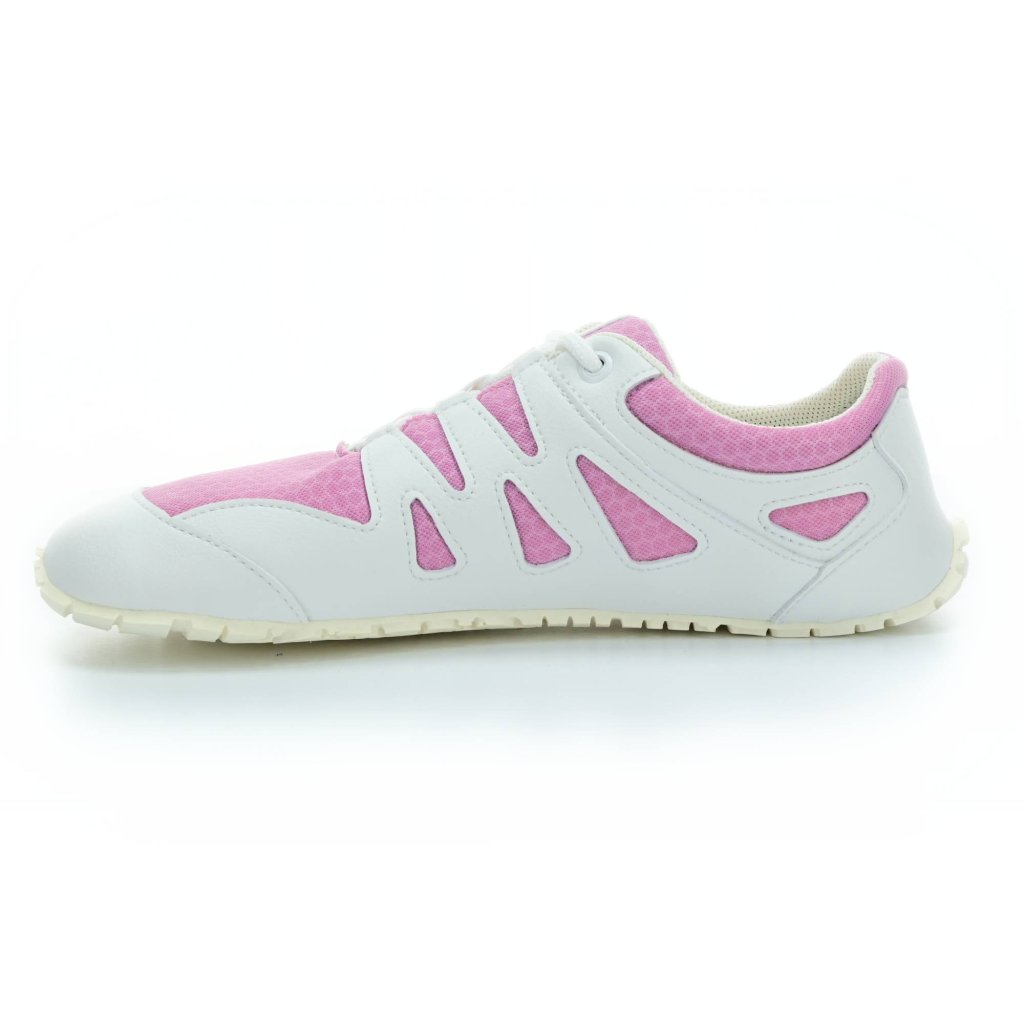 Ahinsa Chitra run rosa - weiß Barfußsneakers