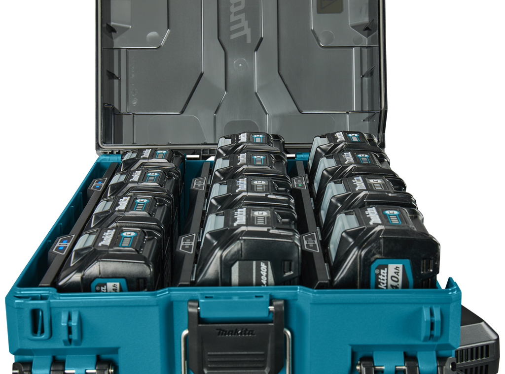 Makita pribor BCC02 BCC02 MBox Višenamjenski punjač XGT za 12 baterija (maks. BL4040F)