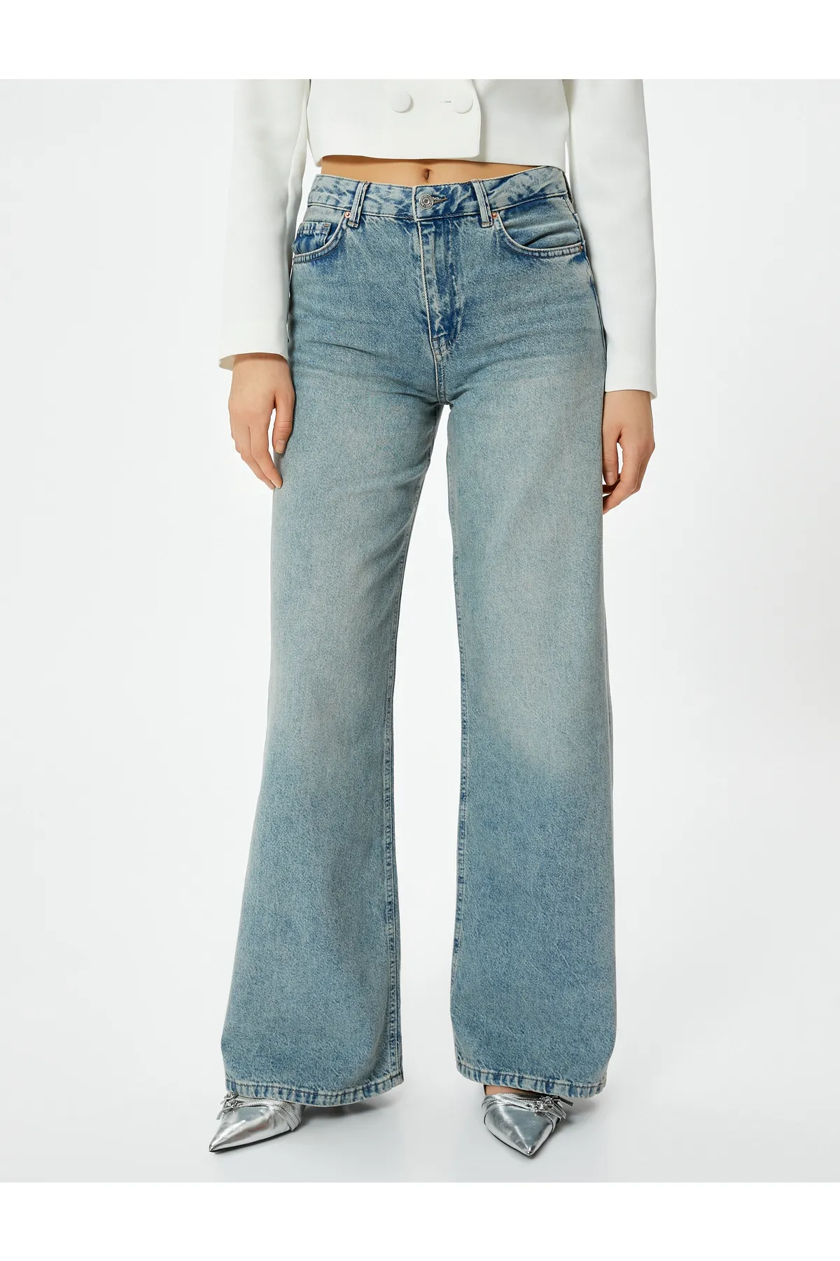 Koton  Jeans mit weitem Bein und normaler Taille - Bianca Wide Leg Jeans