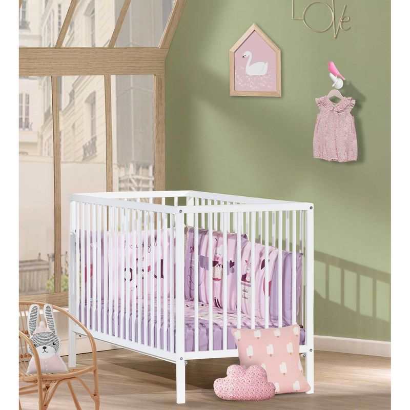 Lit bébé 120x60 First blanc