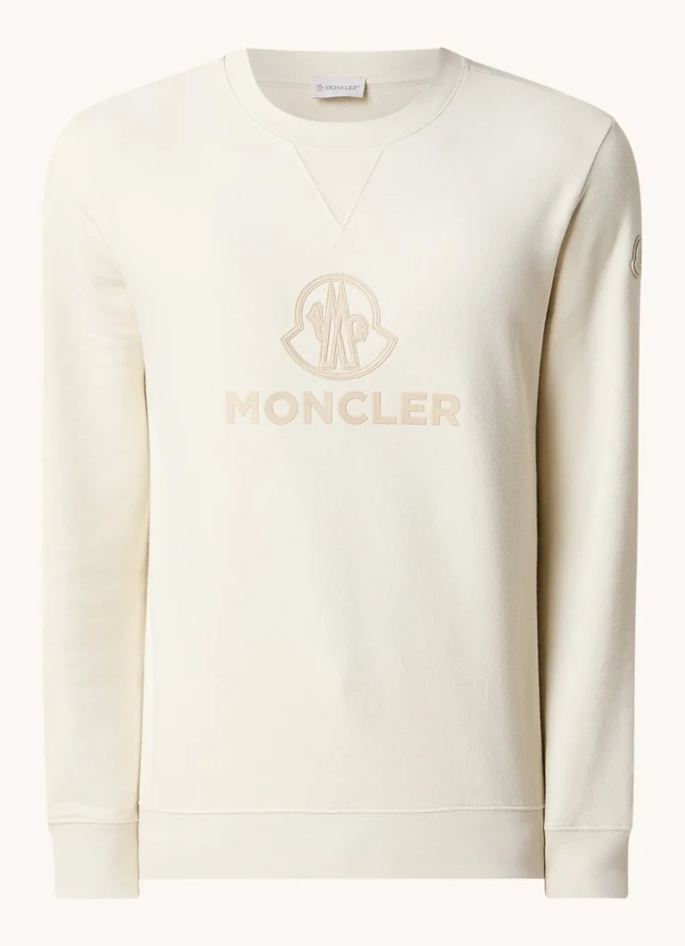 Hanorac Moncler din amestec de cașmir cu logo imprimat.