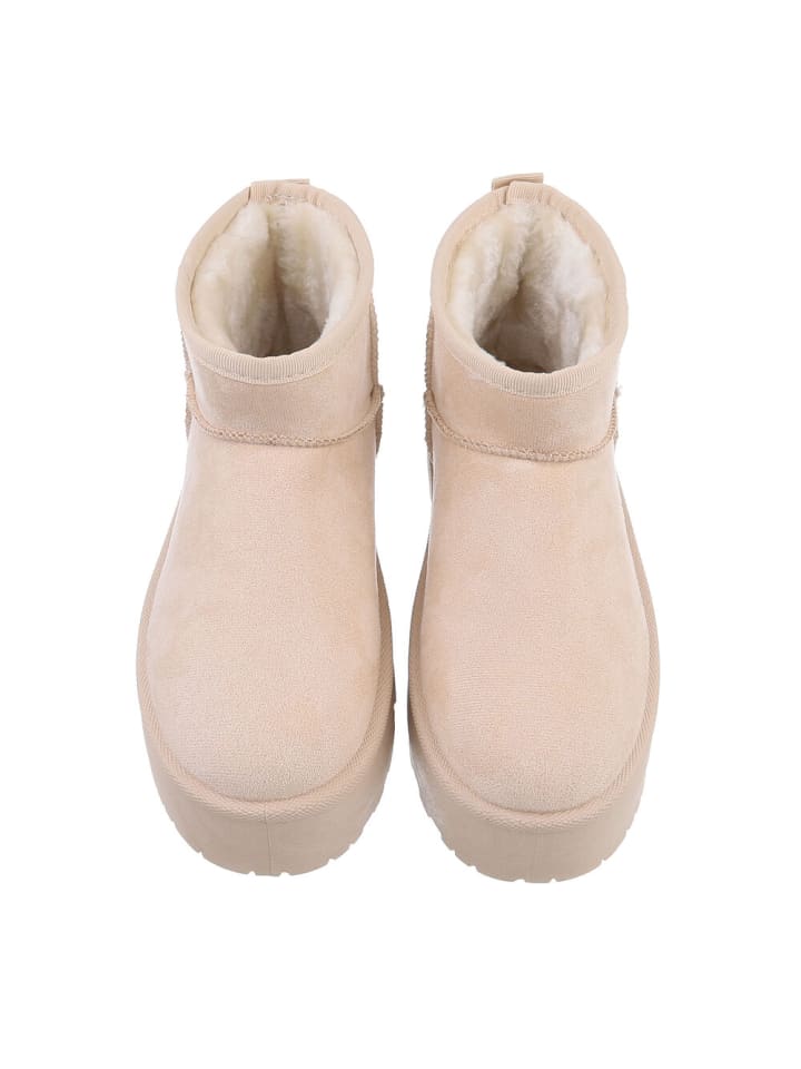 Ital-Design Stiefelette in Beige günstig kaufen