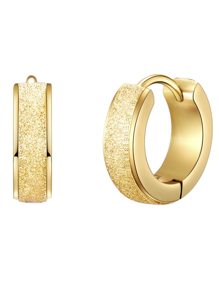 Eastside NY Creolen Edelstahl gelbgold in gelbgold günstig kaufen 1 cm