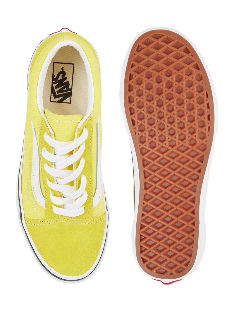 Sneaker aus Canvas in gelb