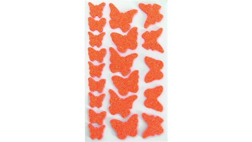 folia Moosgummi Glitter-Sticker Falter