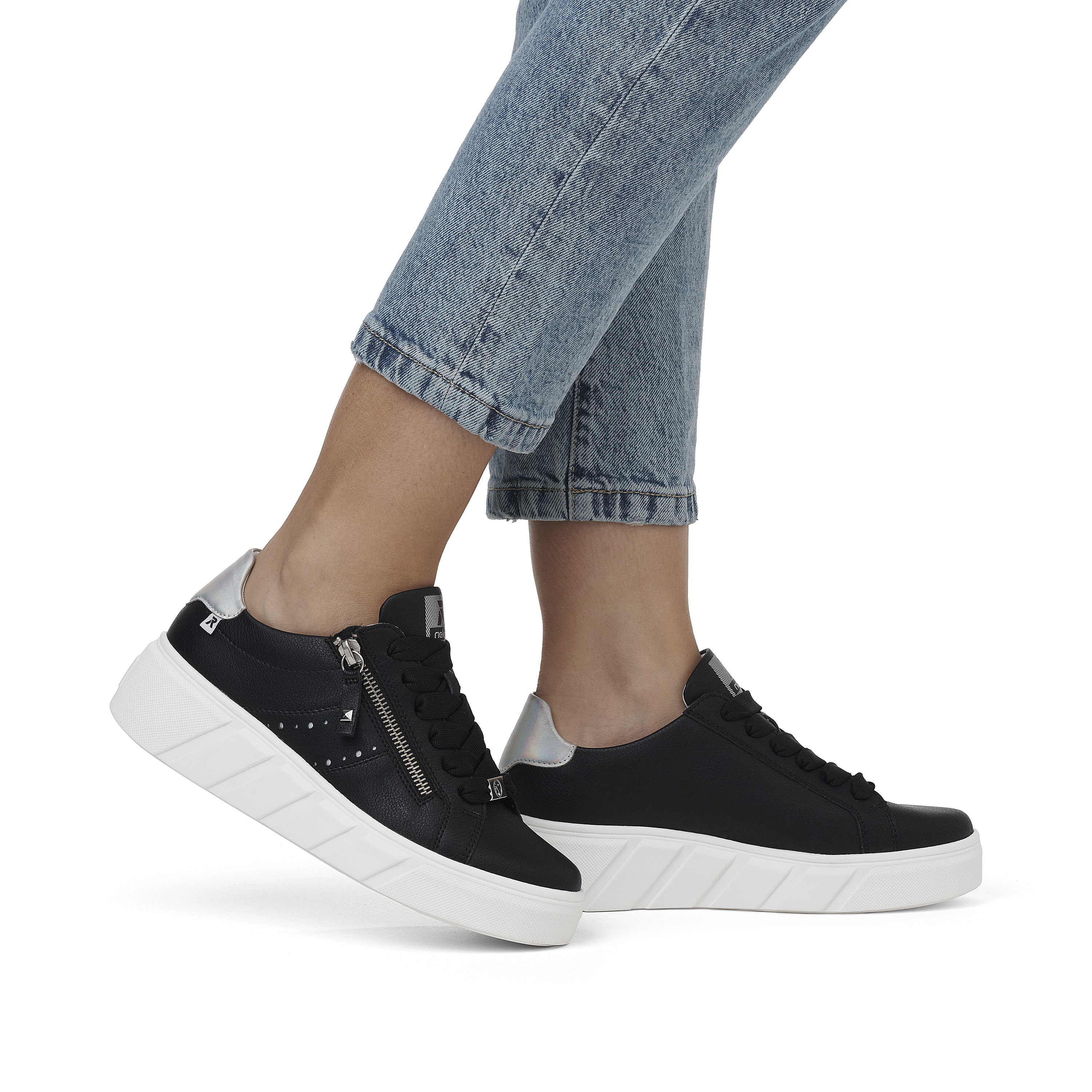 Rieker Damen Sneaker Low diamond black