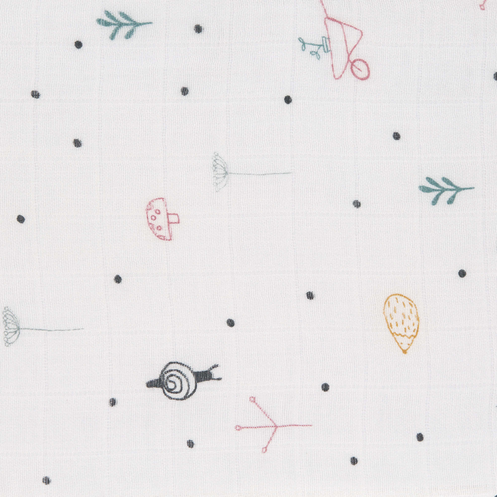 Mulltücher (2 Stk) - Heavenly Soft Swaddle XL, Garden Explorer Schnecke