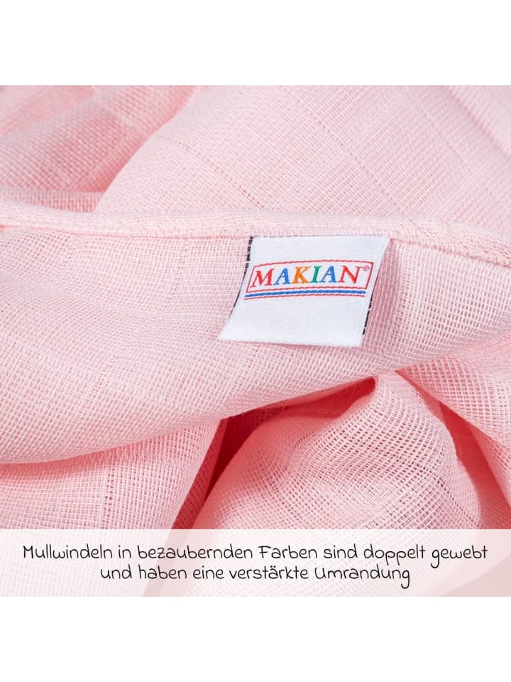Makian Mullwindel / Mulltuch 8er Pack 80 x 80 cm - Orchidee in rosa,lila günstig kaufen onesize