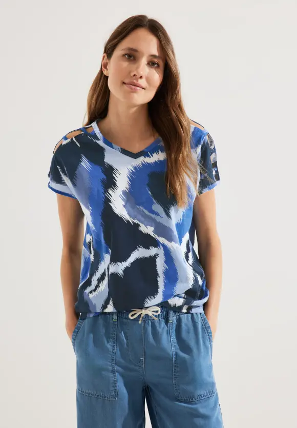CECIL Shirt mit Schulterdetail