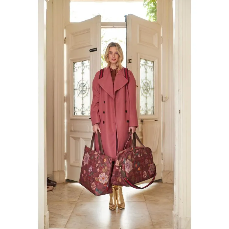 Pip Studio Tovy Weekend Bag Medium Flores Felices - Red
