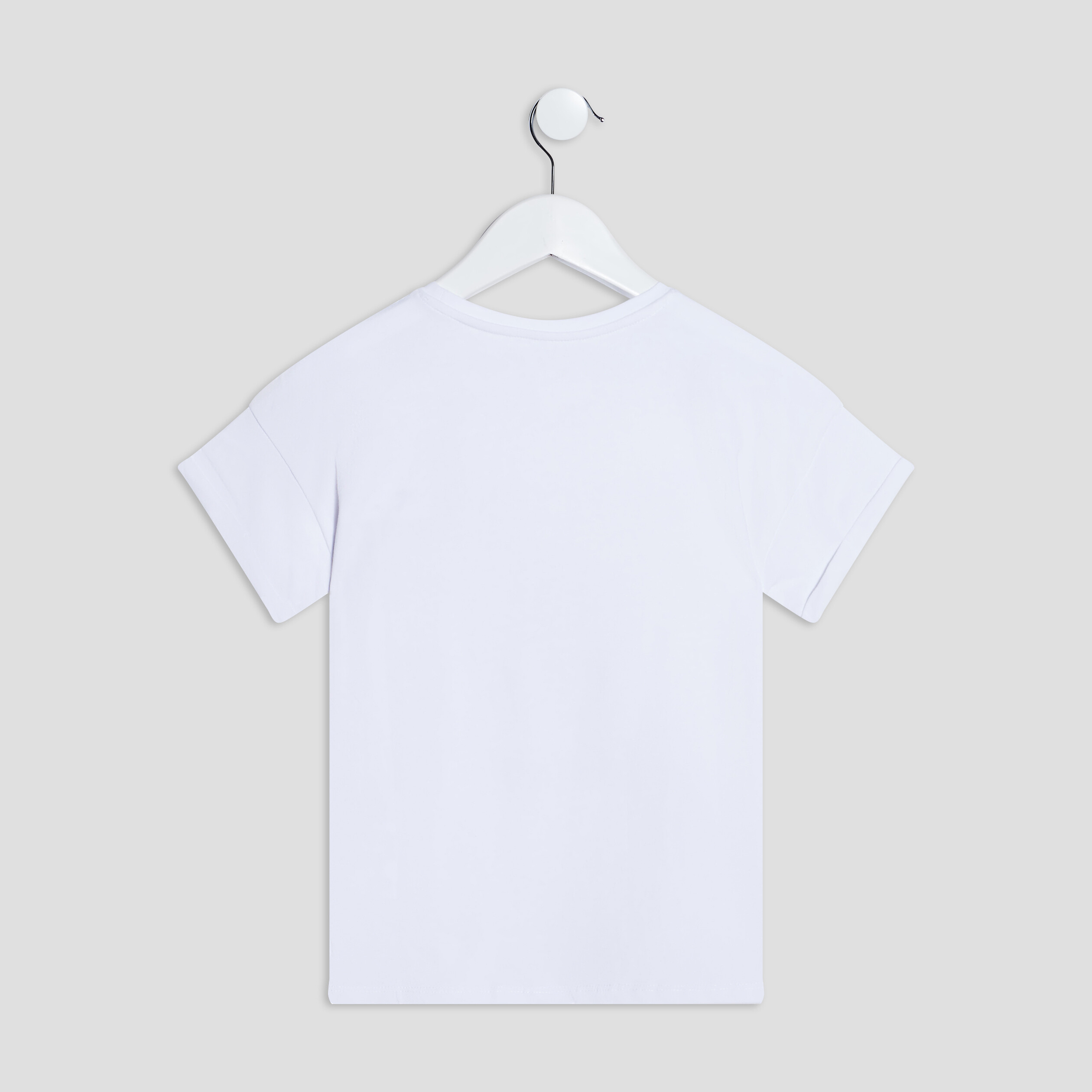 T-shirt manches courtes blanc fille | La Halle