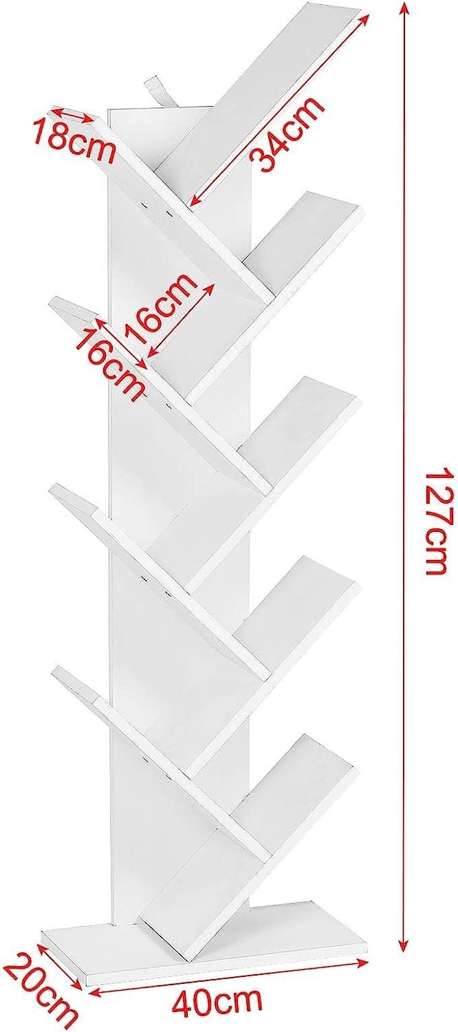 EUGAD Bücherregal, 1-tlg., Raumteiler Aktenregal Aufbewahrungregal Standregal