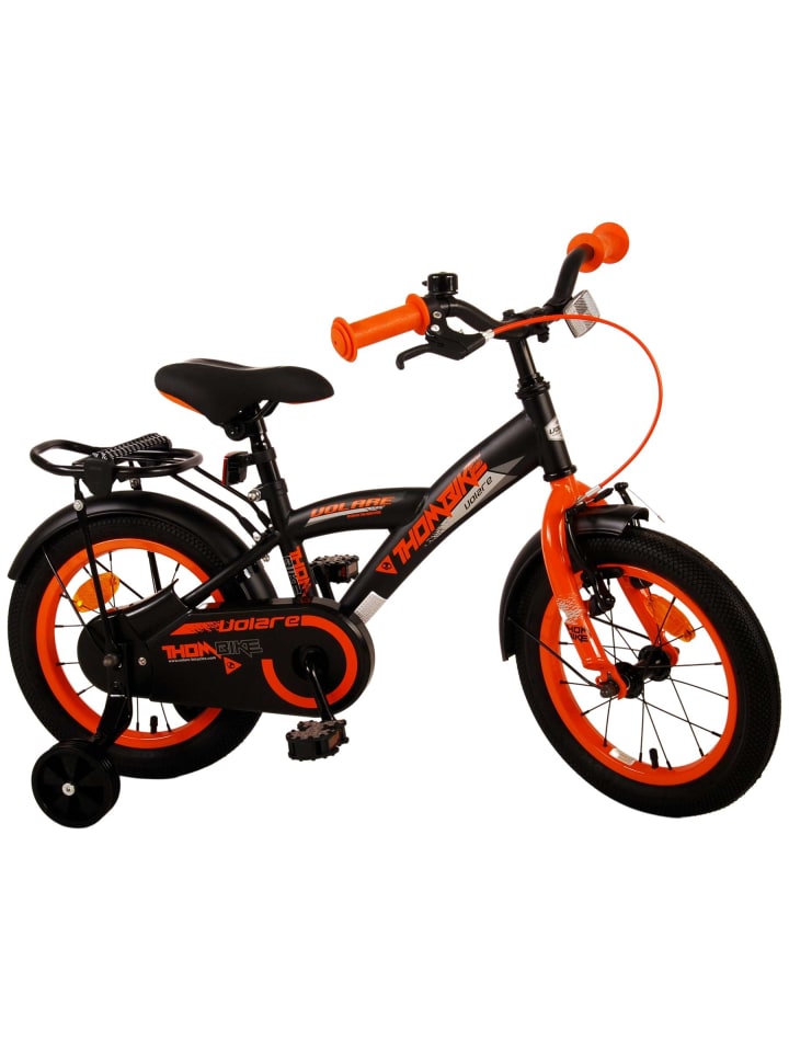 Volare Kinderfahrrad Thombike für Jungen 14 Zoll Kinderrad in Schwarz Orange 4 Jahre günstig kaufen onesize