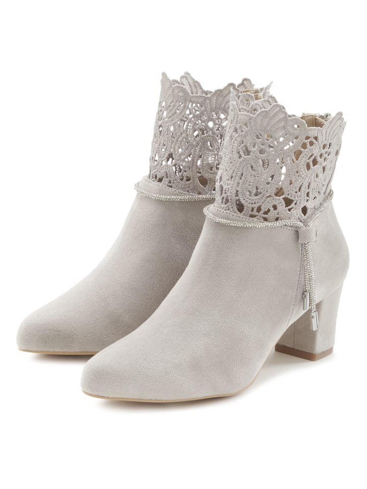 LASCANA Stiefelette in hellgrau günstig kaufen 38