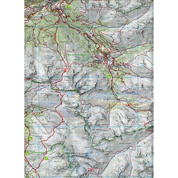 KuF Schweiz Wanderkarte 28 Oberengadin Bergell, Puschlav 1 : 60 000 - Wanderkarte
