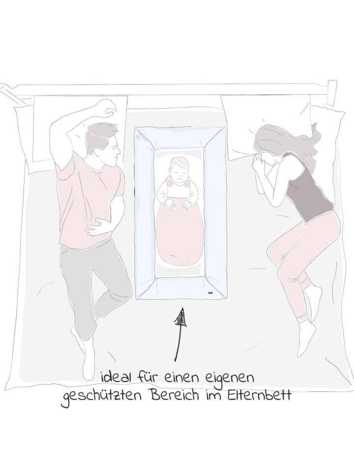 Alvi Nestchen Carré Schlummer-Carré Jersey - Sternenhimmel in grau günstig kaufen onesize