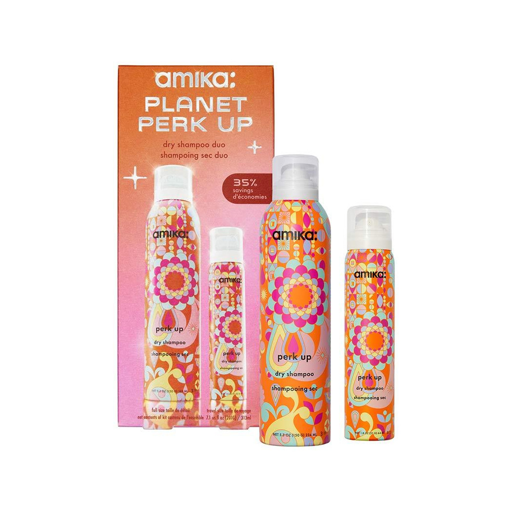 Amika Planet Perk Up Dry Shampoo Duo Soin des cheveux