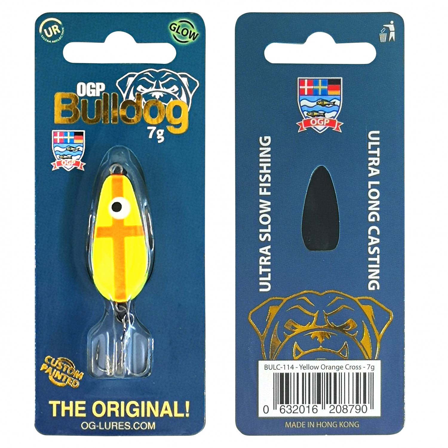 OGP Forellenköder Bulldog Mini (Yellow Orange Cross)