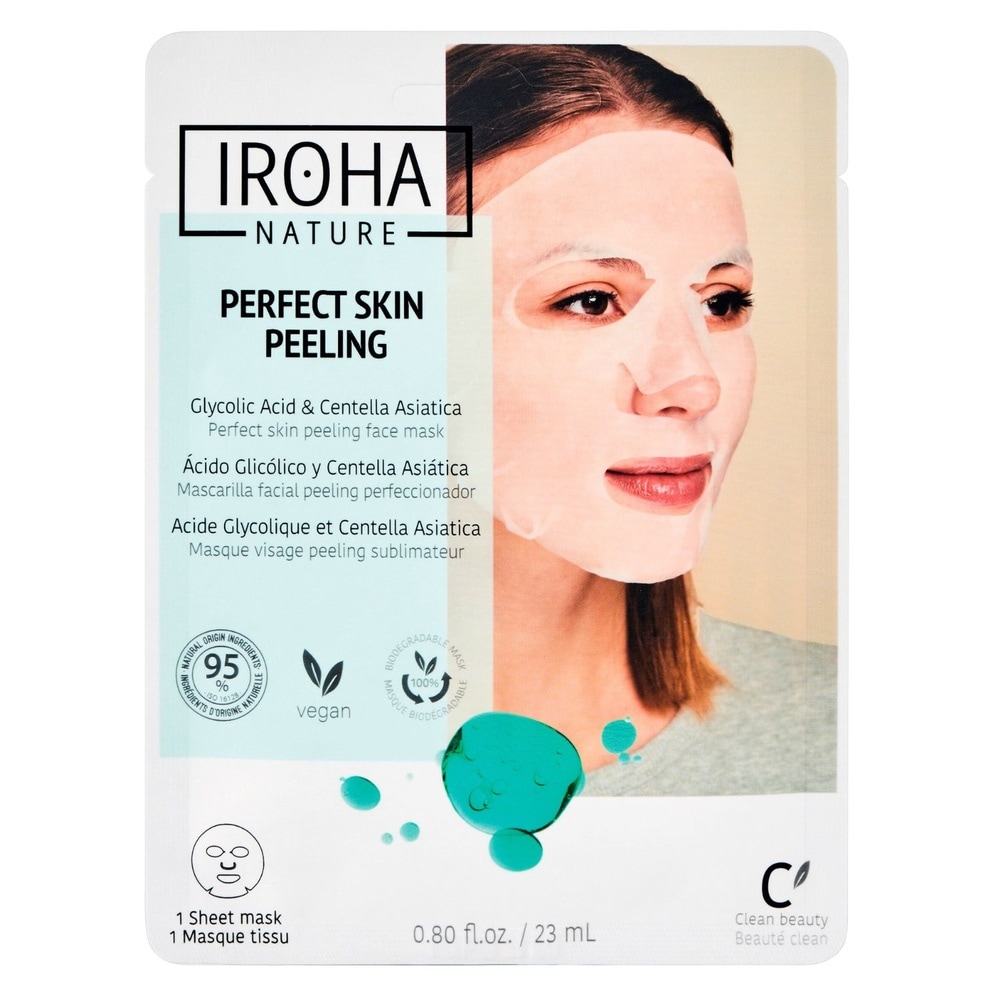 iroha IROHA - MASQUE TISSU VISAGE ACIDE GLYCOLIQUE ILLUMINATEUR PEELING MASQUE