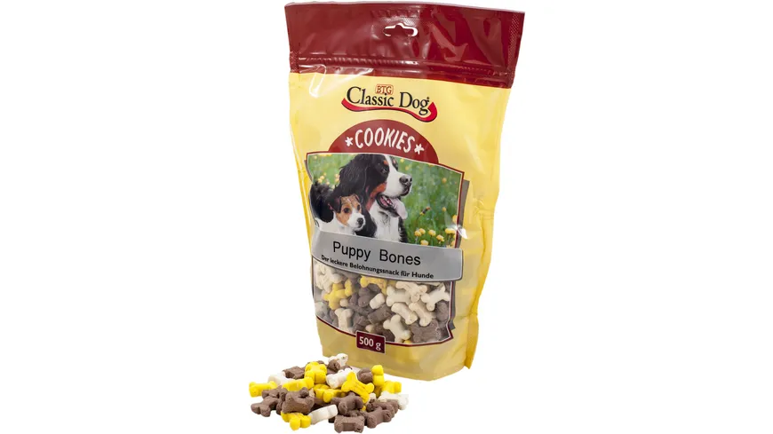 Classic Dog Hundesnack Cookies Puppy Bones 500 g