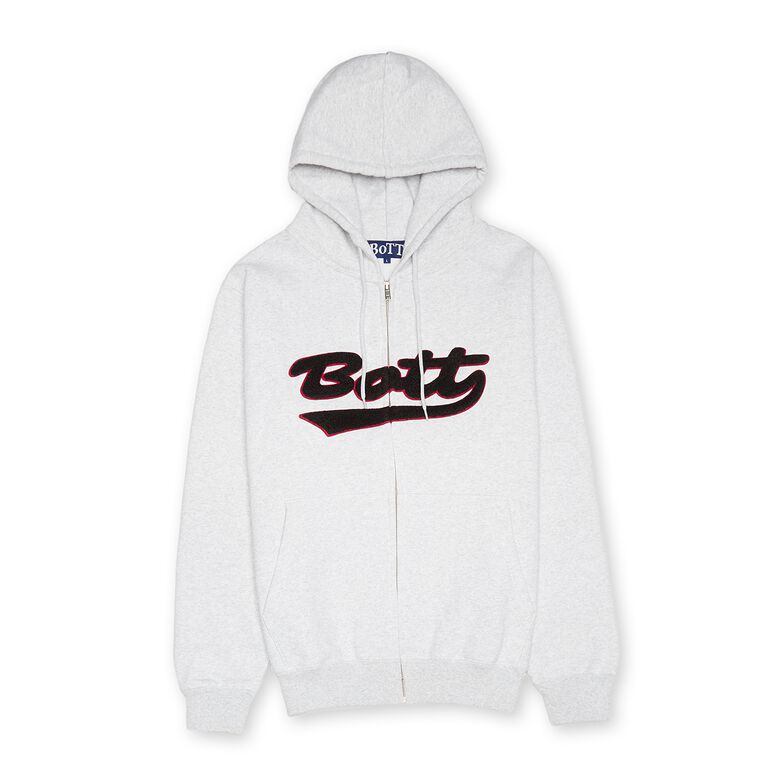 BoTT Script Logo Zip Hoodie ash