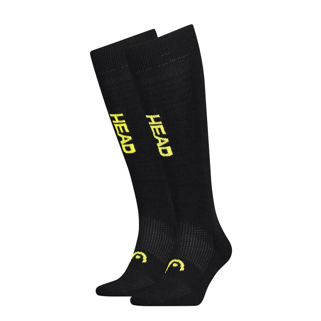 HEAD Graphic Kneehigh 2 Paar Black/Yellow Unisex Skisocken