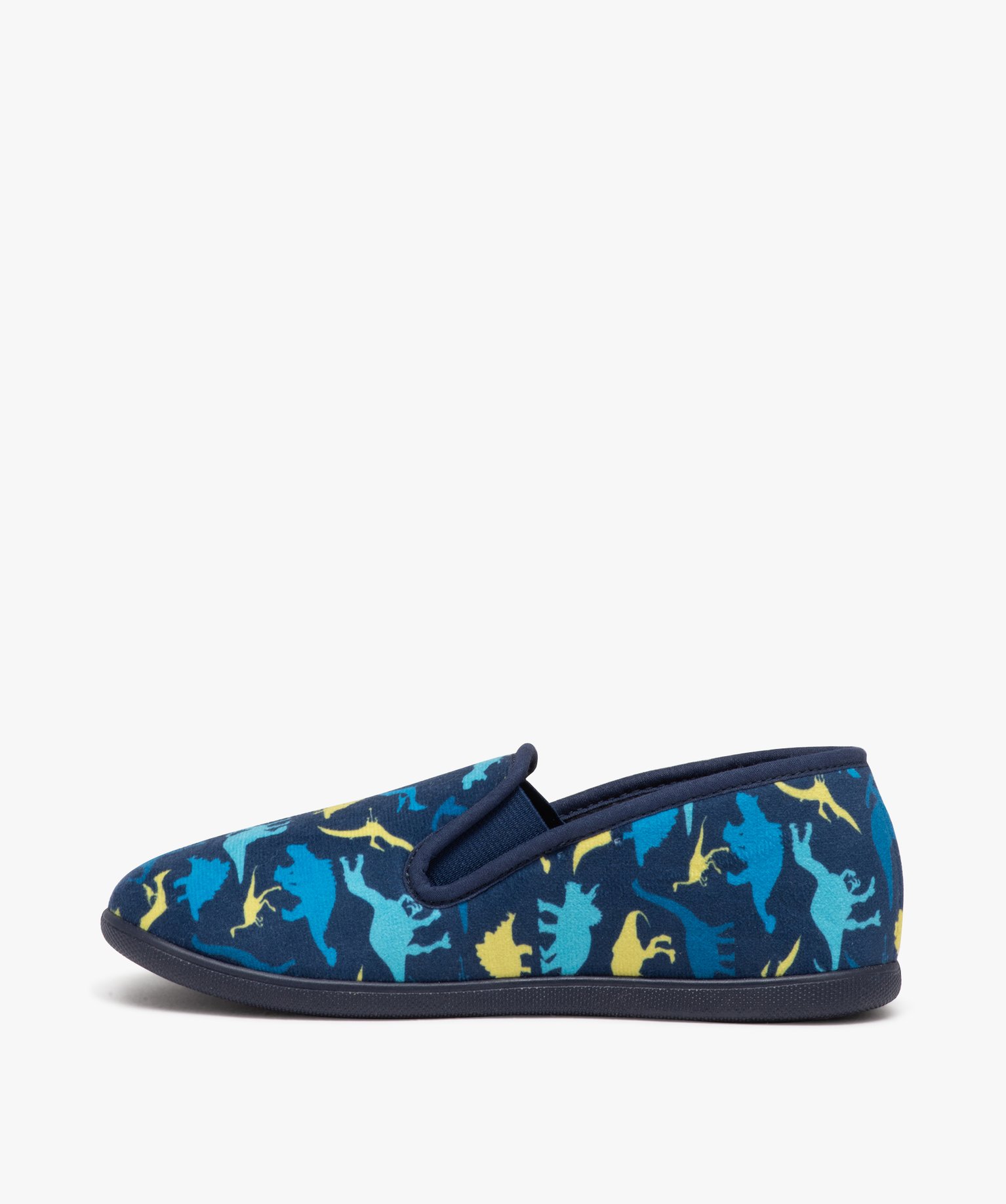 Chaussons Garçon imprimés dinosaure style pantoufles bleu | GEMO
