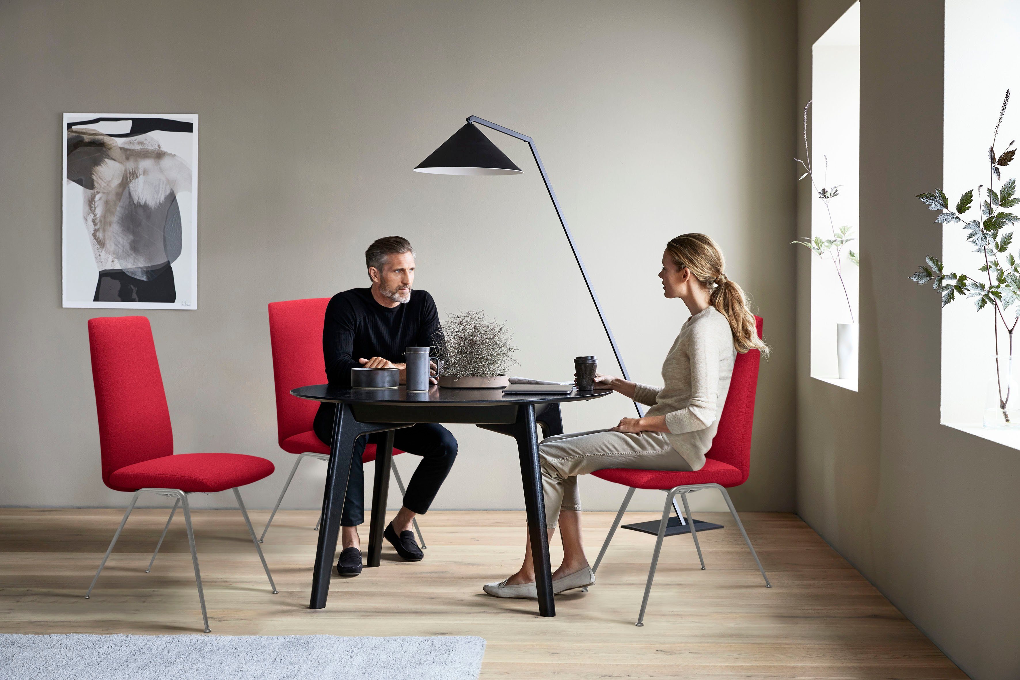 Stressless® Polsterstuhl Laurel, High Back, Größe M, mit Beinen aus Stahl in Chrom matt