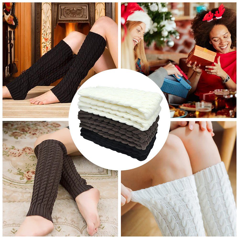 Sarfly Beinstulpen 3 Paar Stulpen Damen Leg Warmers Beinwärmer (3-St)