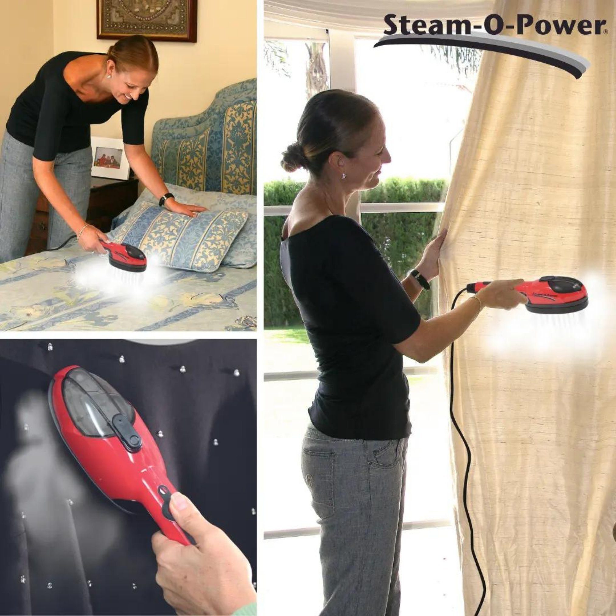 Best Direct® Dampfbürste Steam-O-Power 2 in 1, 770 W, Bügeleisen & Dampfglätter, leicht und kompakt ideal für die Reise