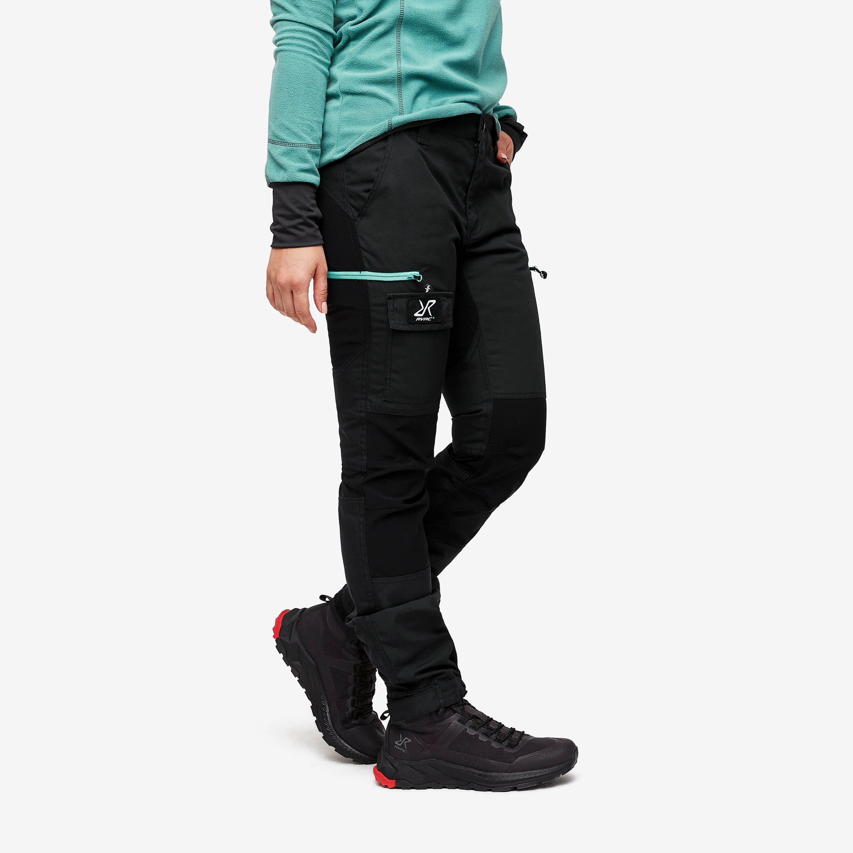 Nordwand Pants Femme Charcoal Black/Porcelain