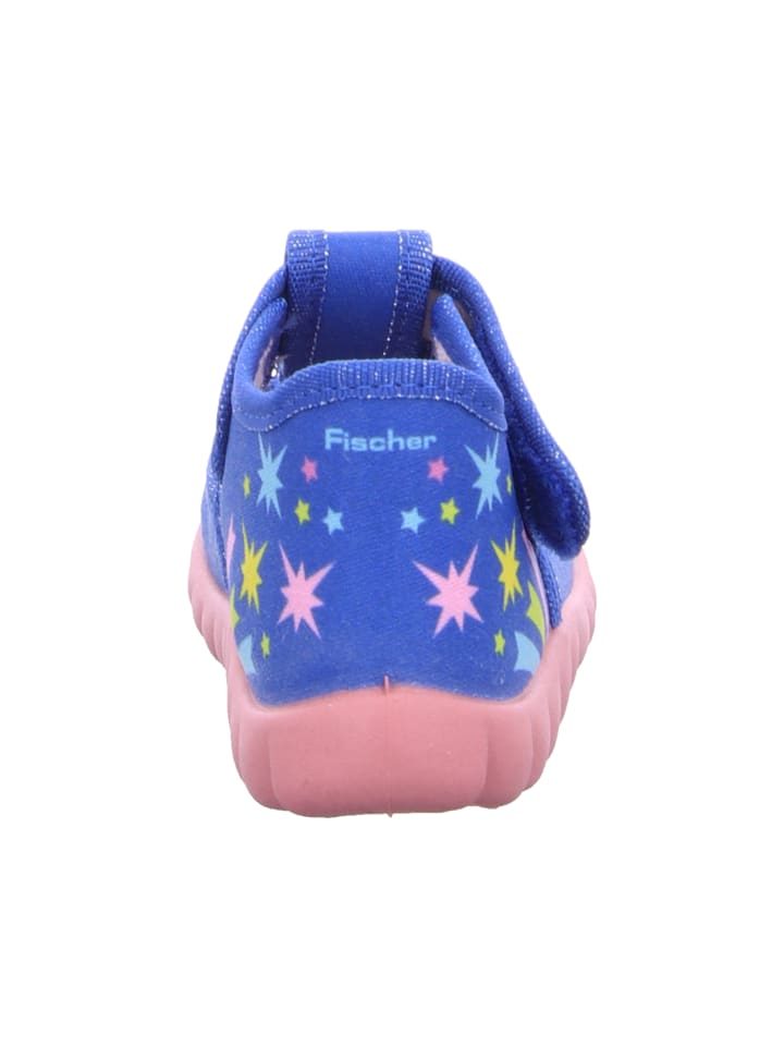 Fischer Markenschuh Hausschuh in blau günstig kaufen