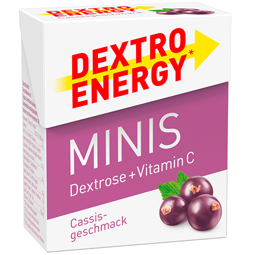 DEXTRO ENERGY Minis Dextrose Cassis   Vitamin C  1 St