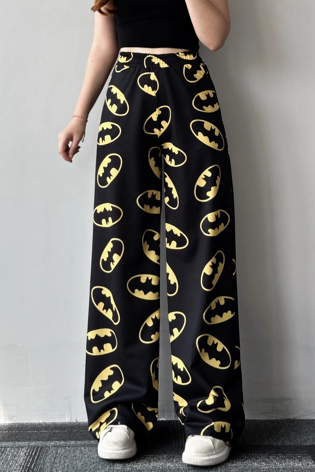 EFBUTİK  Jogginghose - Schwarz - Wide Leg