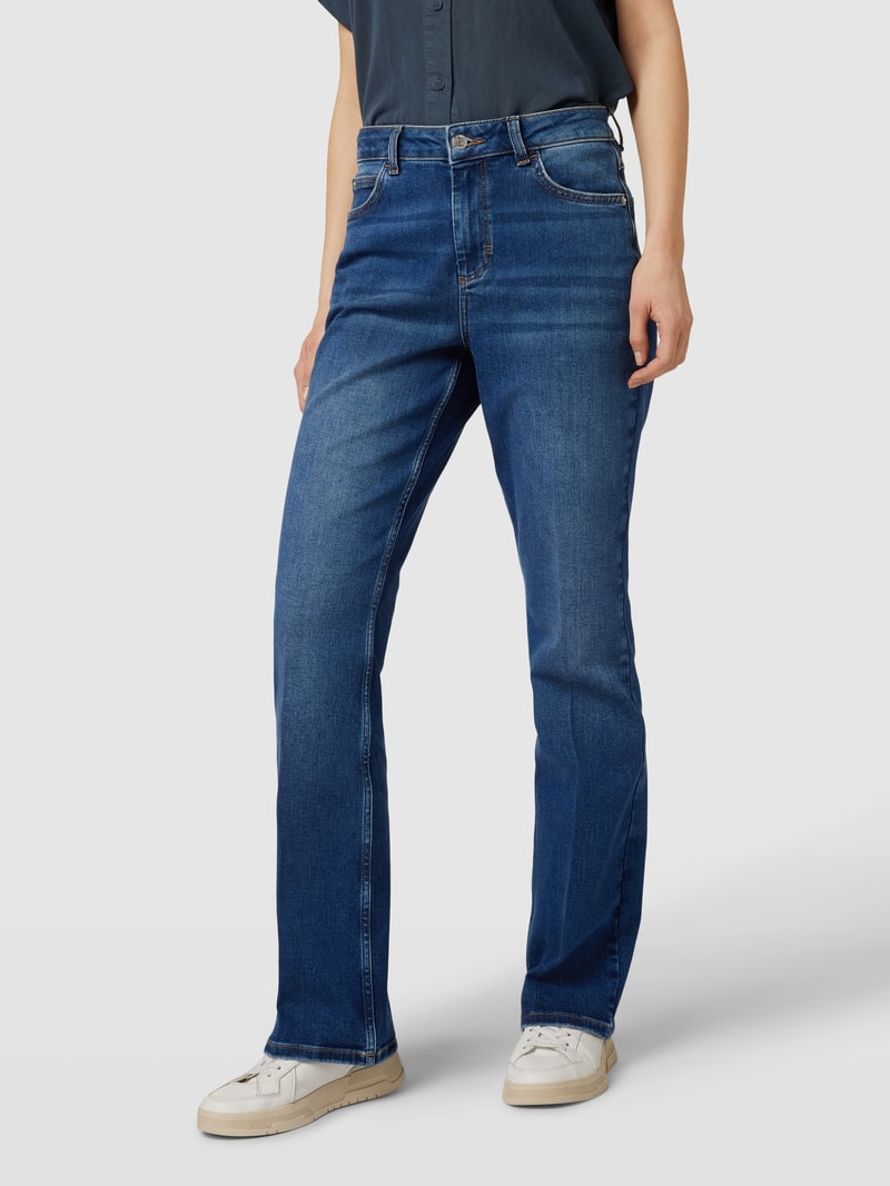 Jeans mit Label-Patch in jeans