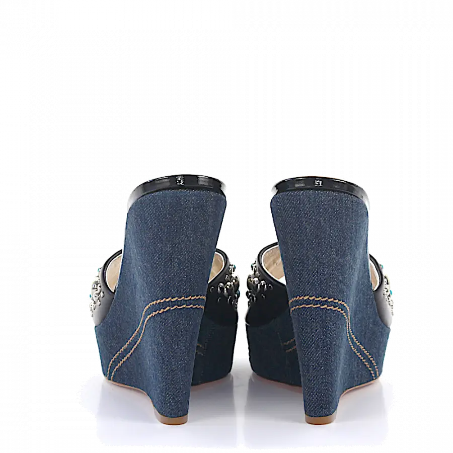 Giuseppe Zanotti - Plateausandalen - blau