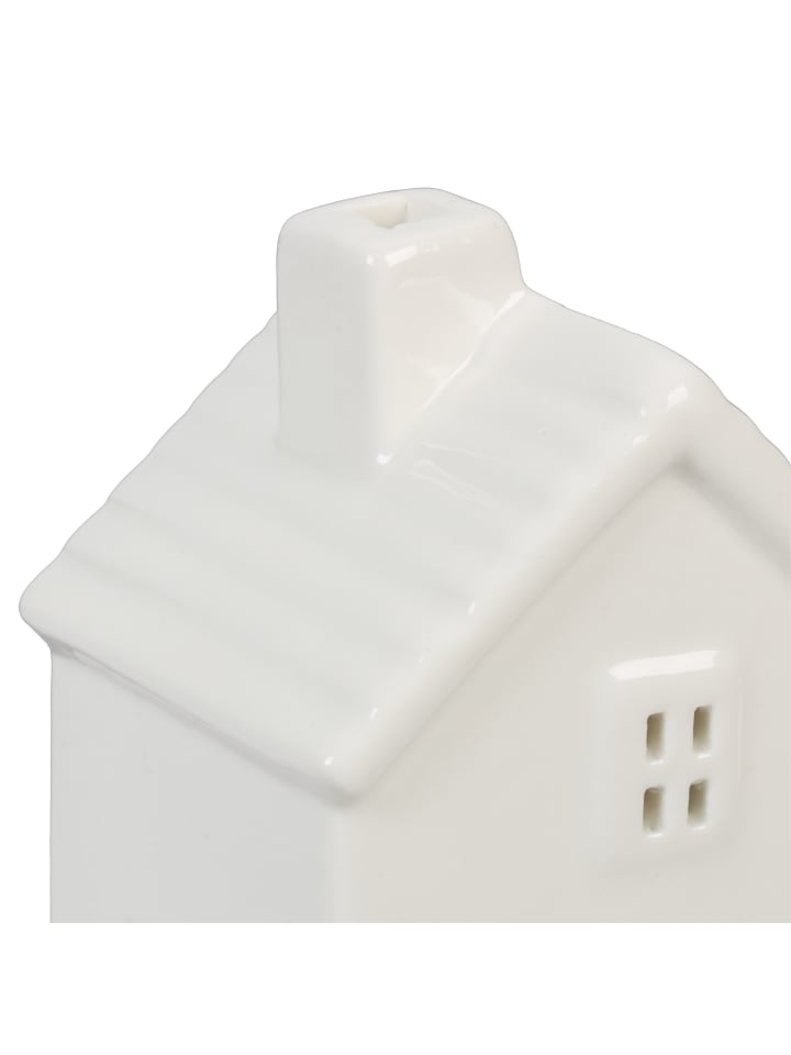 relaxdays Teelichthaus in Weiß - (B)7,5 x (H)12 x (T)6 cm günstig kaufen onesize