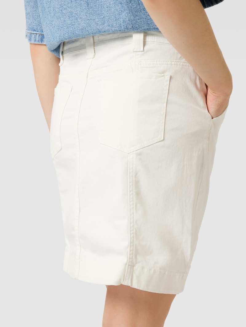 Minirock mit Ziernähten Modell 'Likke' in offwhite