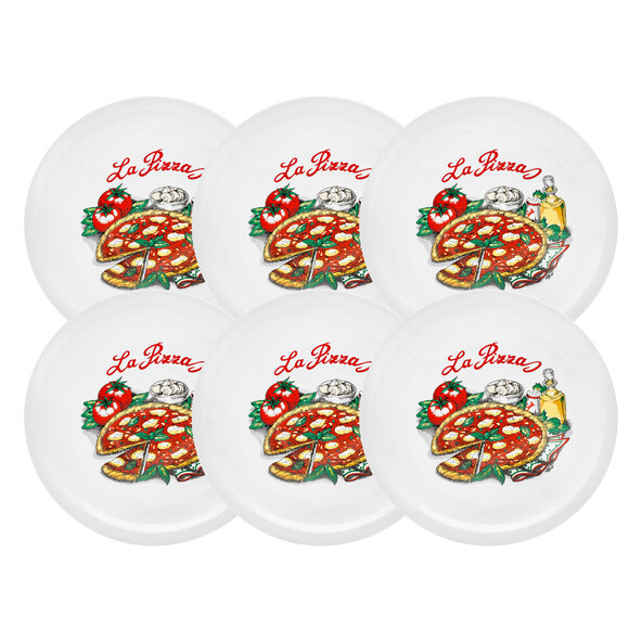 Pizzateller Napoli, 30 cm, 6er Set