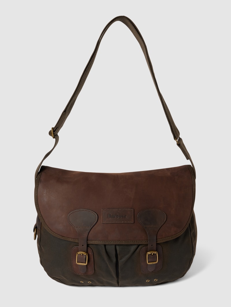 Laptoptasche mit Label-Prägung Modell 'TARRA' in olivgrün