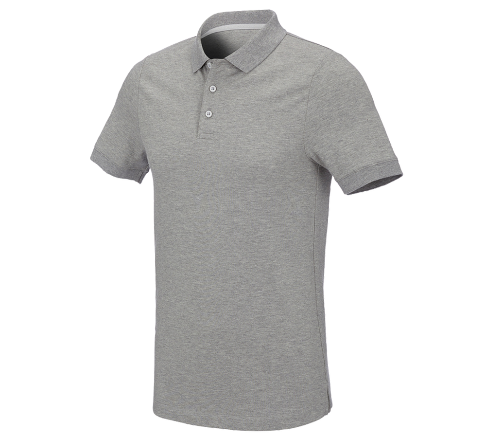 e.s. Piqué-Polo cotton stretch, slim fit