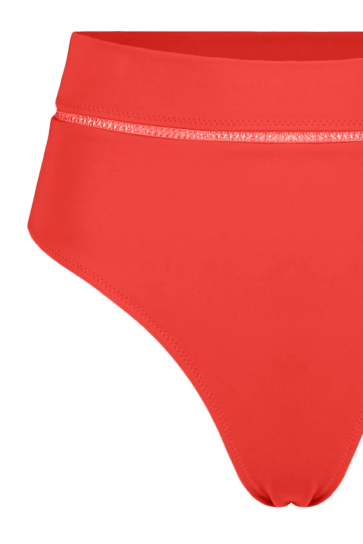 Trendyol Collection  Bikinihose mit hoher Taille und normalem Beinausschnitt und roten Streifen. Accessoires TBESS22BA0027