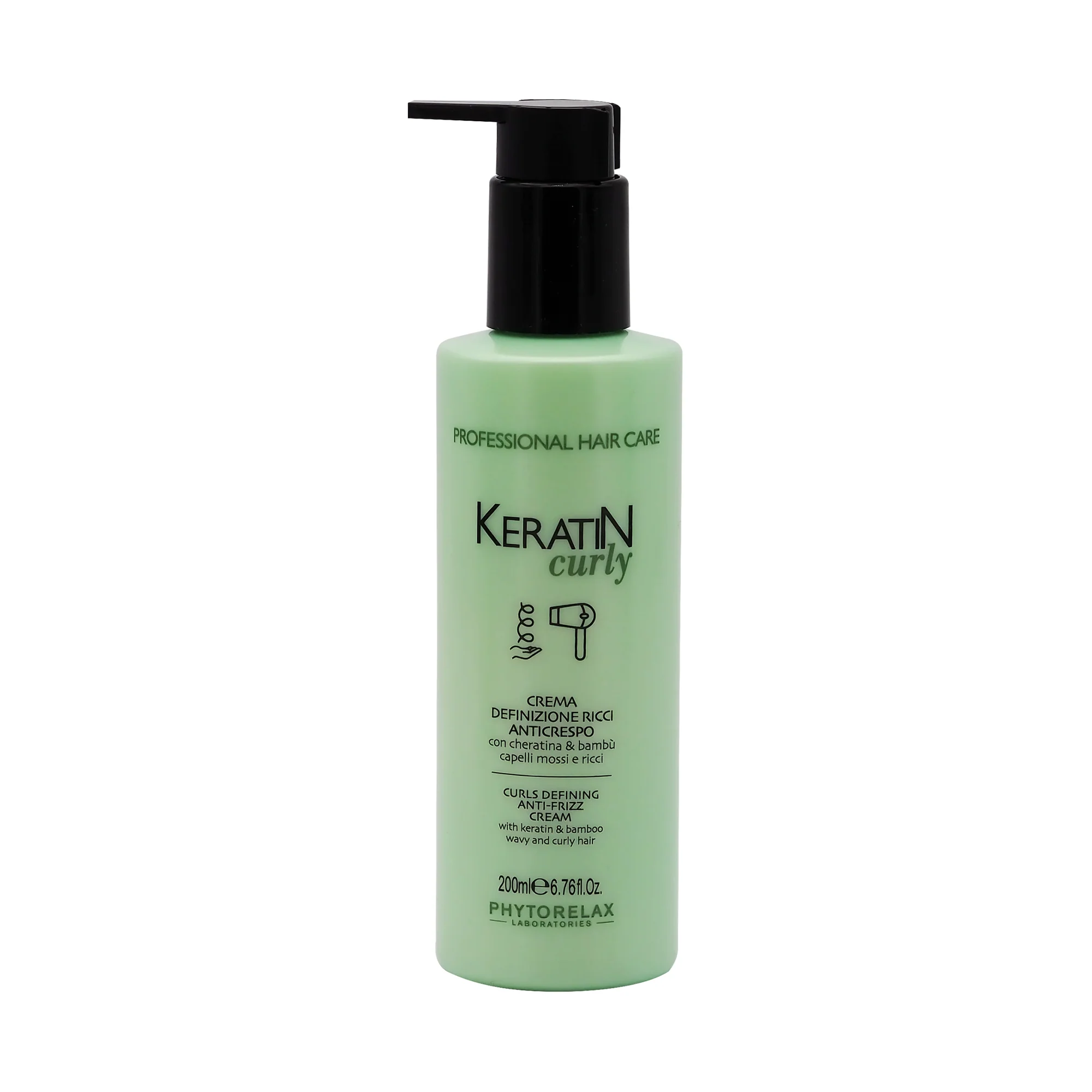 Crema definidora de rizos antiencrespamiento con queratina - Crema para peinar y dar acabado al cabello