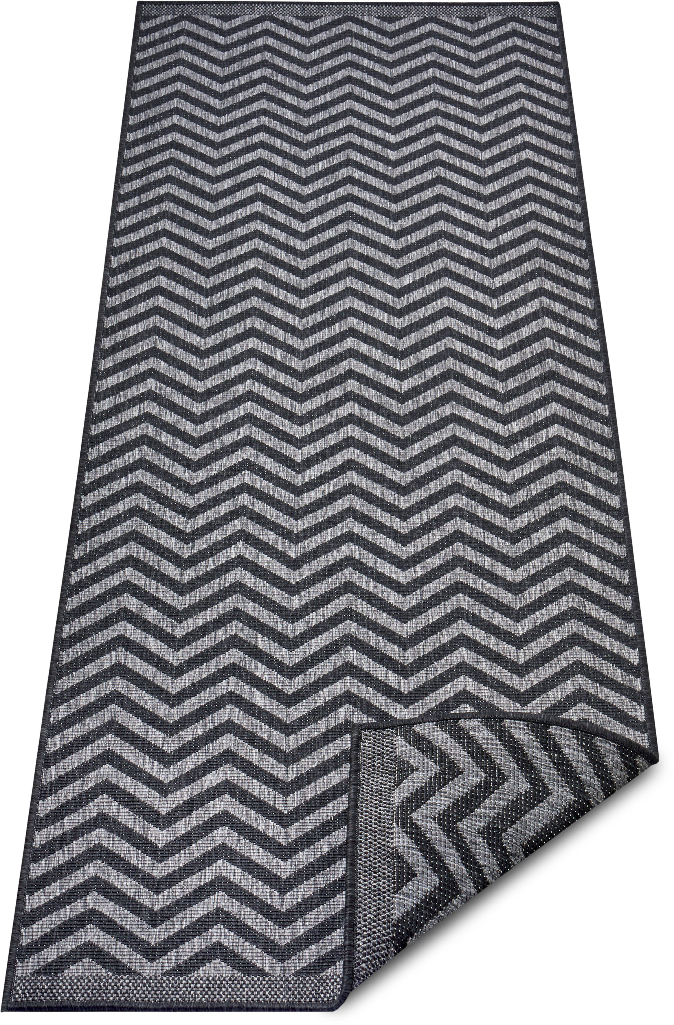 Läufer Palma, NORTHRUGS, rechteckig, Höhe: 5 mm, In-& Outdoor, Wetterfest, Balkon, Garten, Wohnzimmer, Wasserfest