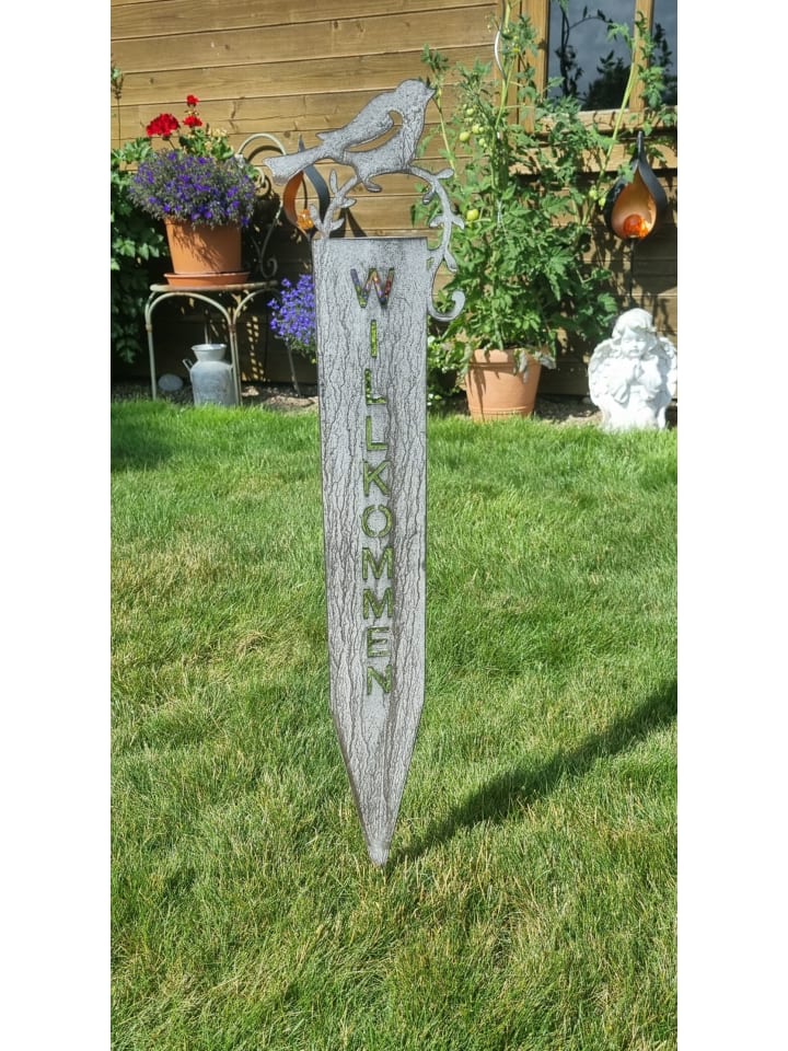 Ambiente Haus Gartenstecker Willkommen (H) 70cm günstig kaufen onesize