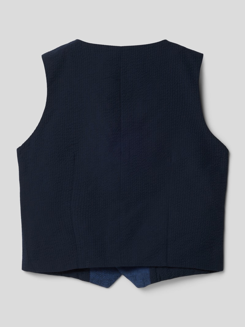 Weste mit Strukturmuster in marineblau