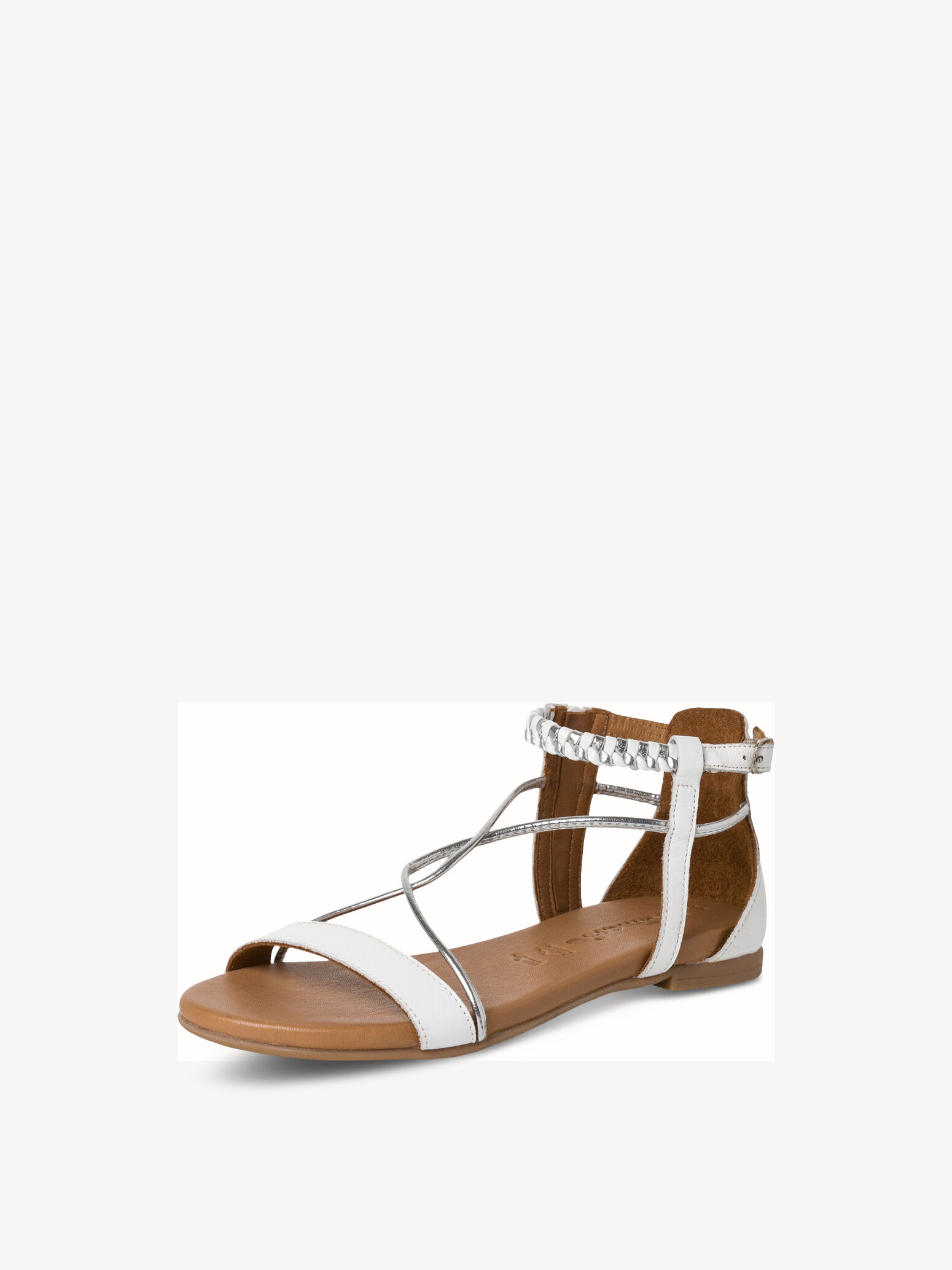 Sandale en cuir - blanc