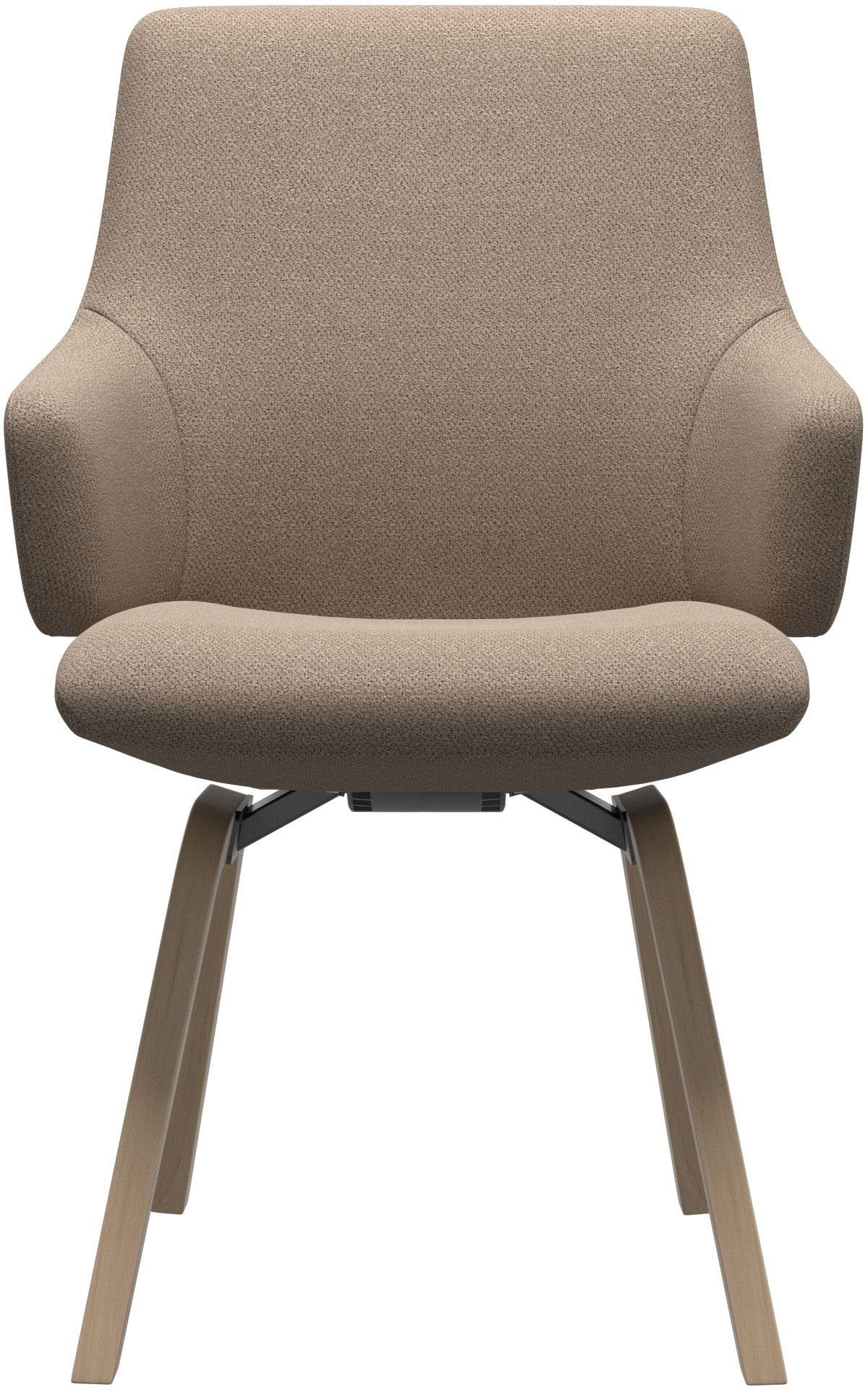 Stressless® Polsterstuhl Laurel, Low Back mit Armlehne, Größe L, mit schräggestellten Beinen in Schwarz