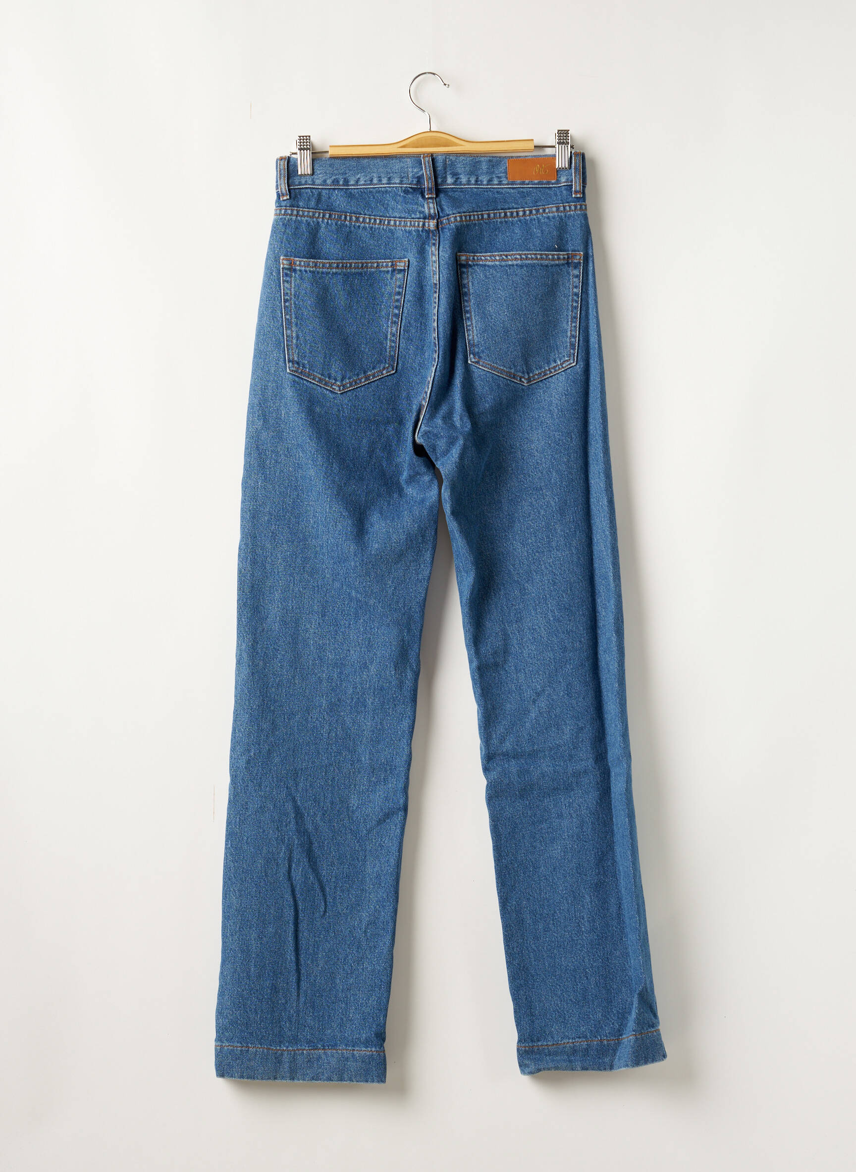 Orta Jeans Coupe Droite Femme couleur bleu