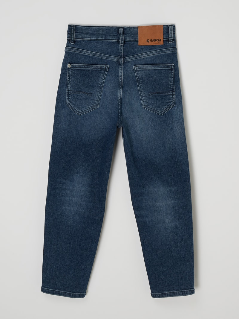 Dad Fit Jeans mit Stretch-Anteil Modell 'Dalino' in blau